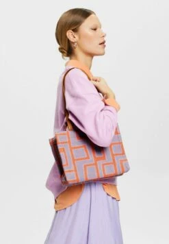 ESPRIT Kleiner Shopper Mit Muster - Handtas - Orange