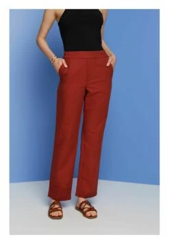 ESPRIT Broek - Terracotta New -Esprit 912ba4e593124ebb9bfb98f5142ba01f