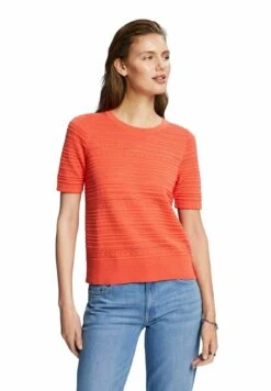 Edc By Esprit T-Shirt Print - Coral Orange