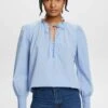Edc By Esprit Mit Bindedetail - Blouse - Navy 1 Edc By Esprit Mit Bindedetail - Blouse - Navy -Esprit 9674adde6894423d9141db7c5aadb4f2