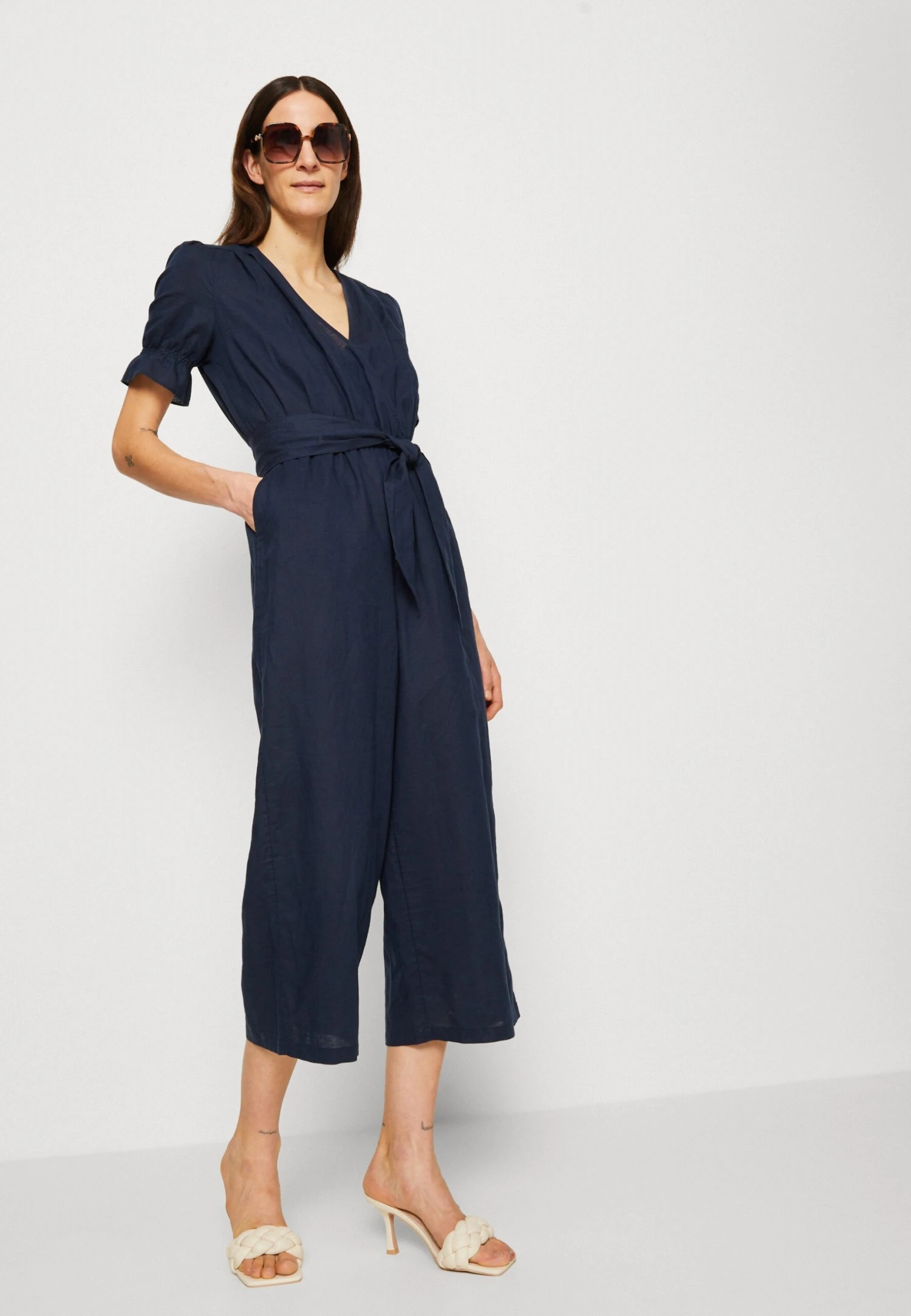 ESPRIT Belted Overall - Jumpsuit - Navy 6 ESPRIT Belted Overall - Jumpsuit - Navy - Afbeelding 4