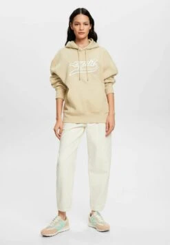 ESPRIT Mit Logoprint - Hoodie - Beige -Esprit a112605a93bd446e8b97275199e712a2