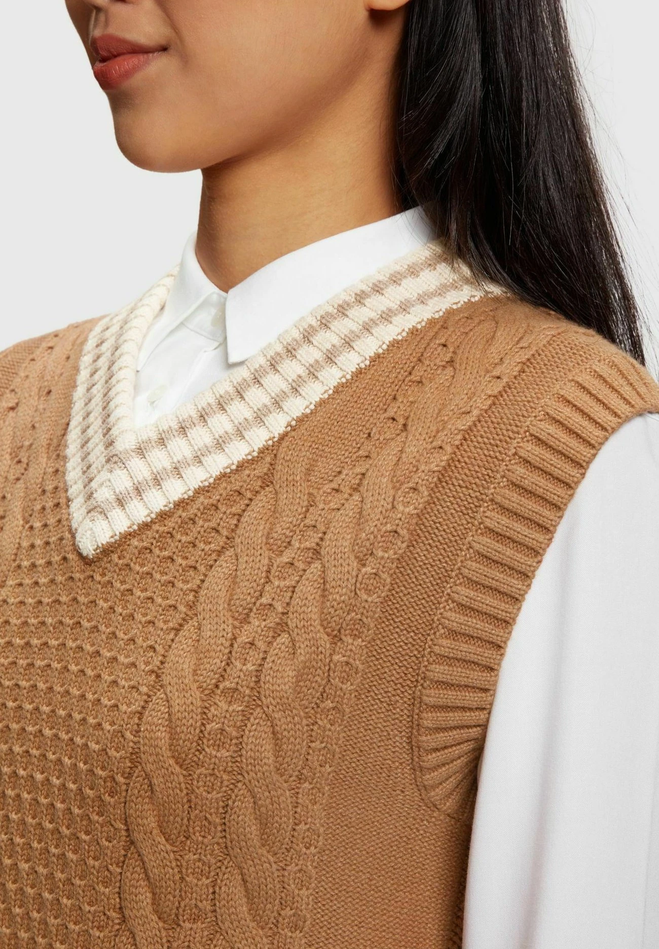 ESPRIT ZopfMit Delfin-Logo - Trui - Sand 5 ESPRIT ZopfMit Delfin-Logo - Trui - Sand - Afbeelding 3