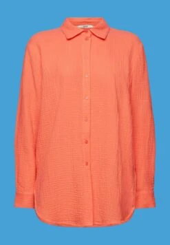 ESPRIT Seersucker - Overhemdblouse - Coral Orange -Esprit a3b48939ba474446b5809d32371adc90