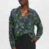Edc By Esprit Mit Blumen-Print - Blouse - Navy -Esprit a54da747a0e94b758cfd7baa2b13c4d5