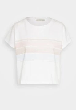 Edc By Esprit Crop Inside - T-Shirt Print - White -Esprit a64e4699c5eb44328dc283e8f25f6c3b