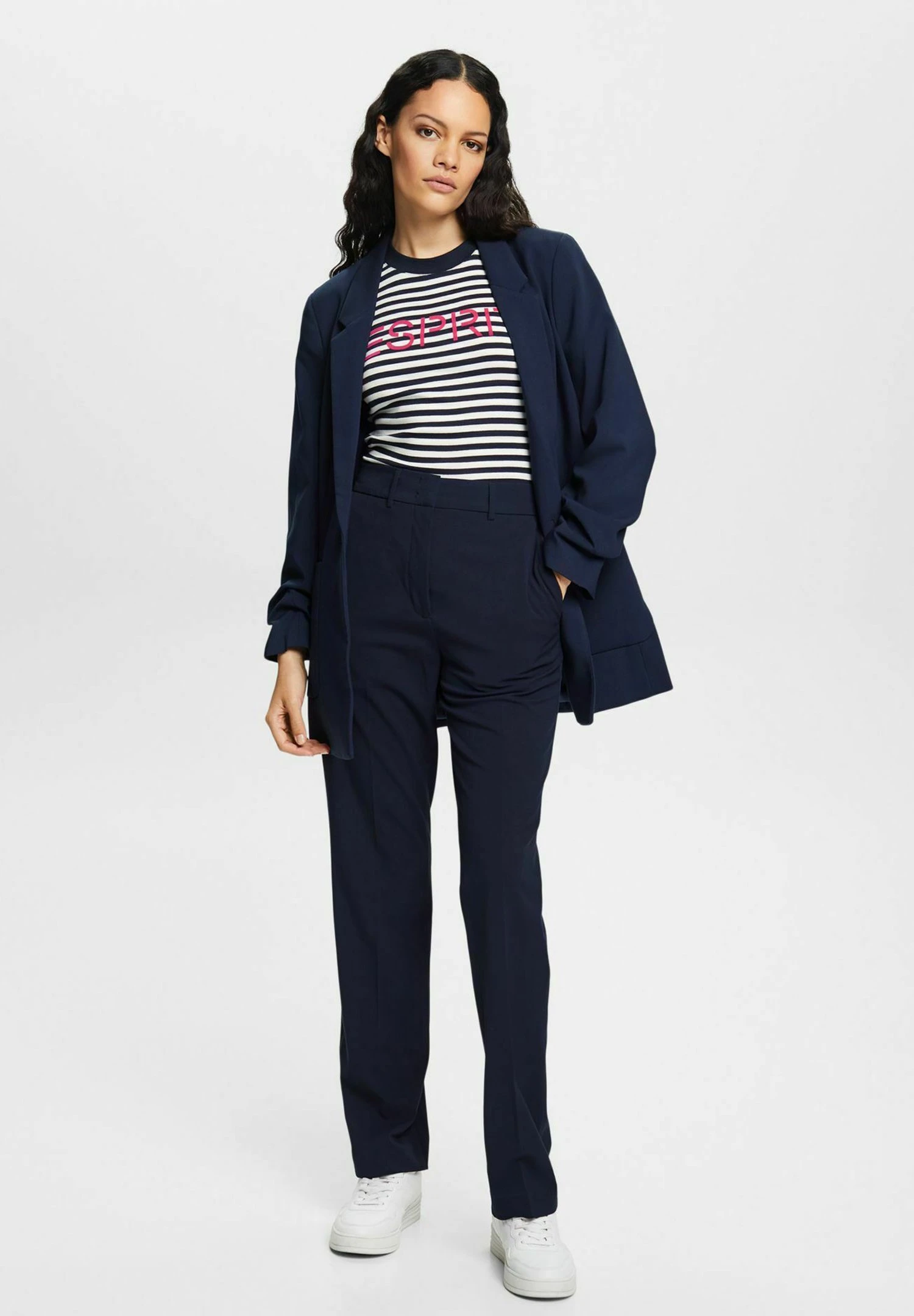 ESPRIT Halflange Jas - Navy 4 ESPRIT Halflange Jas - Navy - Afbeelding 2