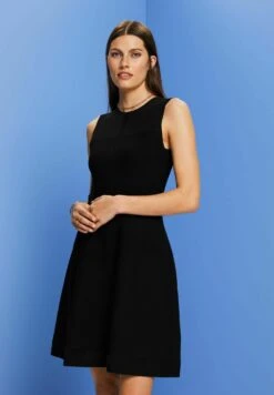 ESPRIT Flat - Gebreide Jurk - Black -Esprit aa0ddcd5afe34970b27c946848e9e549