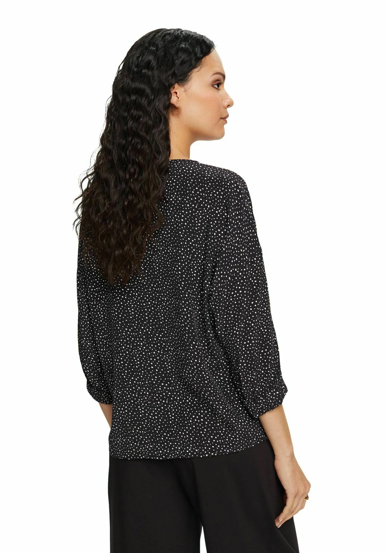ESPRIT Crepe With Print - Blouse - Black 9 ESPRIT Crepe With Print - Blouse - Black - Afbeelding 7