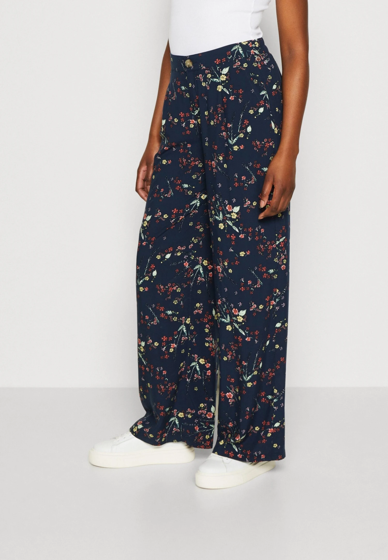 Edc By Esprit Palazzo - Broek - Dark Blue 3 Edc By Esprit Palazzo - Broek - Dark Blue