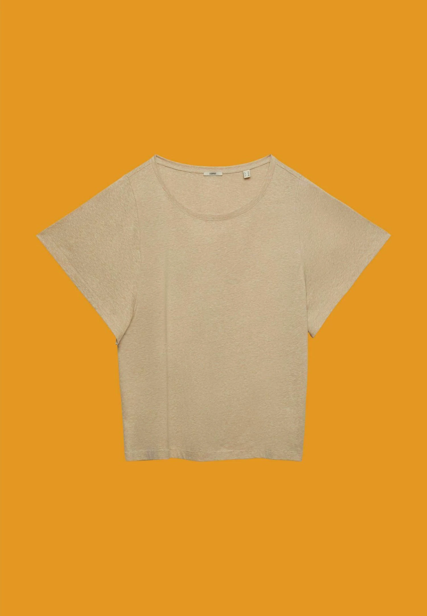 ESPRIT Curvy Mit Xl Ärmeln - T-Shirt Basic - Sand 5 ESPRIT Curvy Mit Xl Ärmeln - T-Shirt Basic - Sand - Afbeelding 3