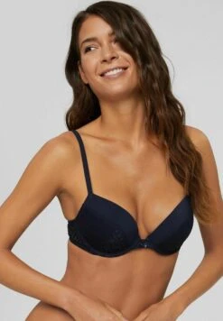 ESPRIT Modern Classic Push Up Bra - Push-Up Bh - Navy -Esprit b3d0d152e66b4a749f3237d12468166c