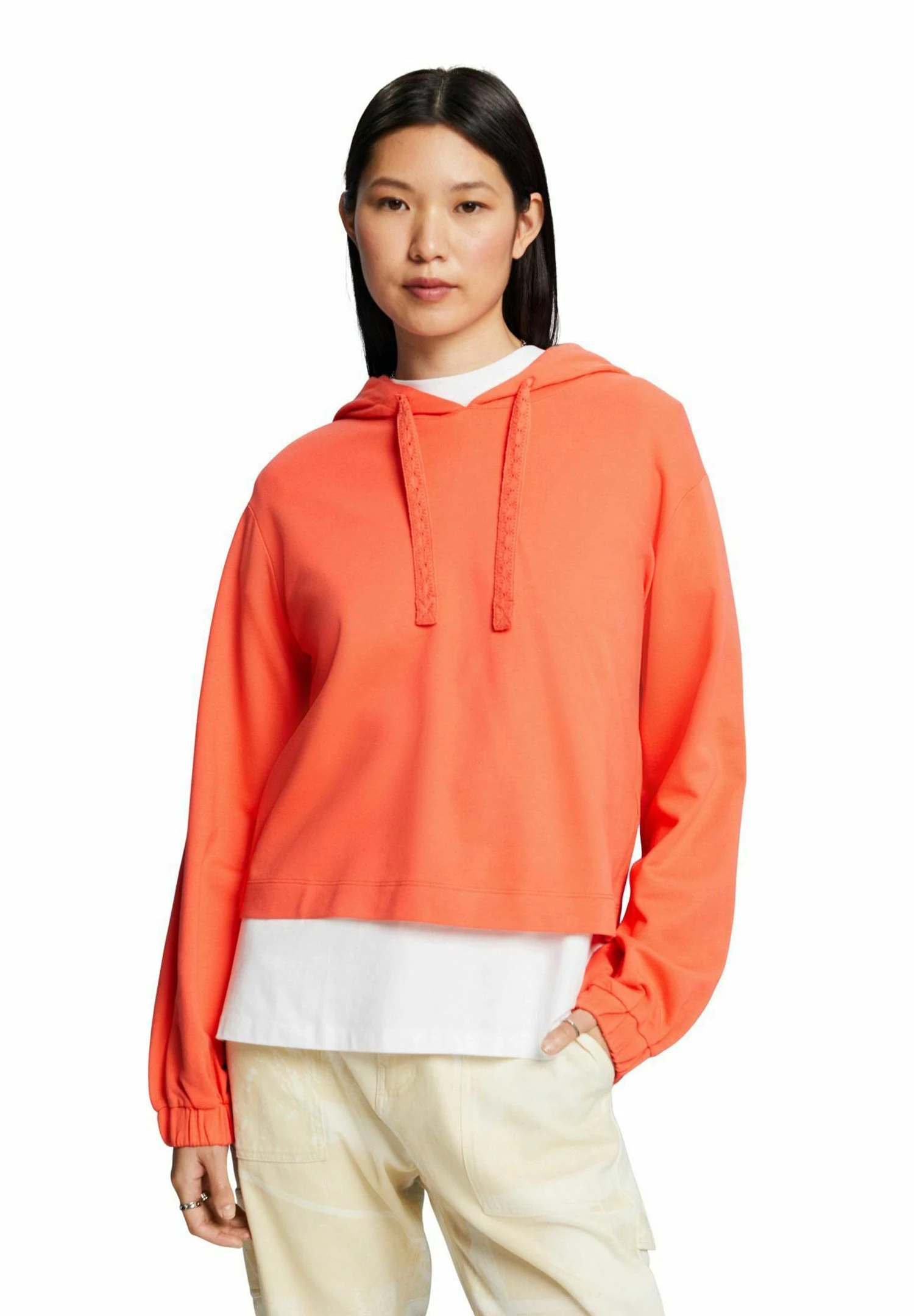 Edc By Esprit Sweater - Coral Orange 3 Edc By Esprit Sweater - Coral Orange
