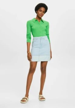 ESPRIT Mit Mittlerer Bundhöhe - Jeansrok - Blue Bleached -Esprit b5774febf6d944dfac0f609fc2478a9a