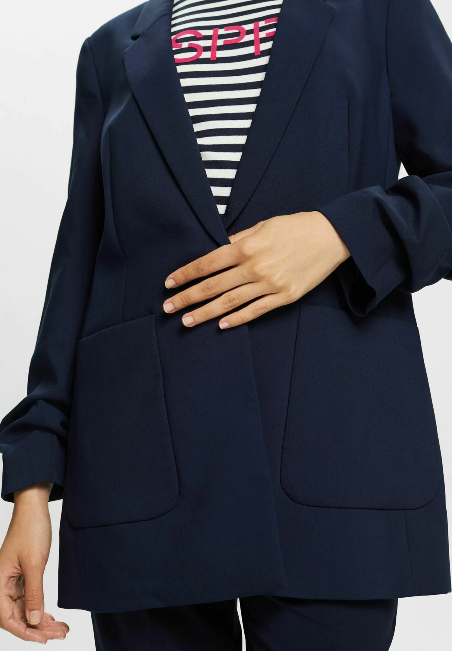 ESPRIT Halflange Jas - Navy 6 ESPRIT Halflange Jas - Navy - Afbeelding 4