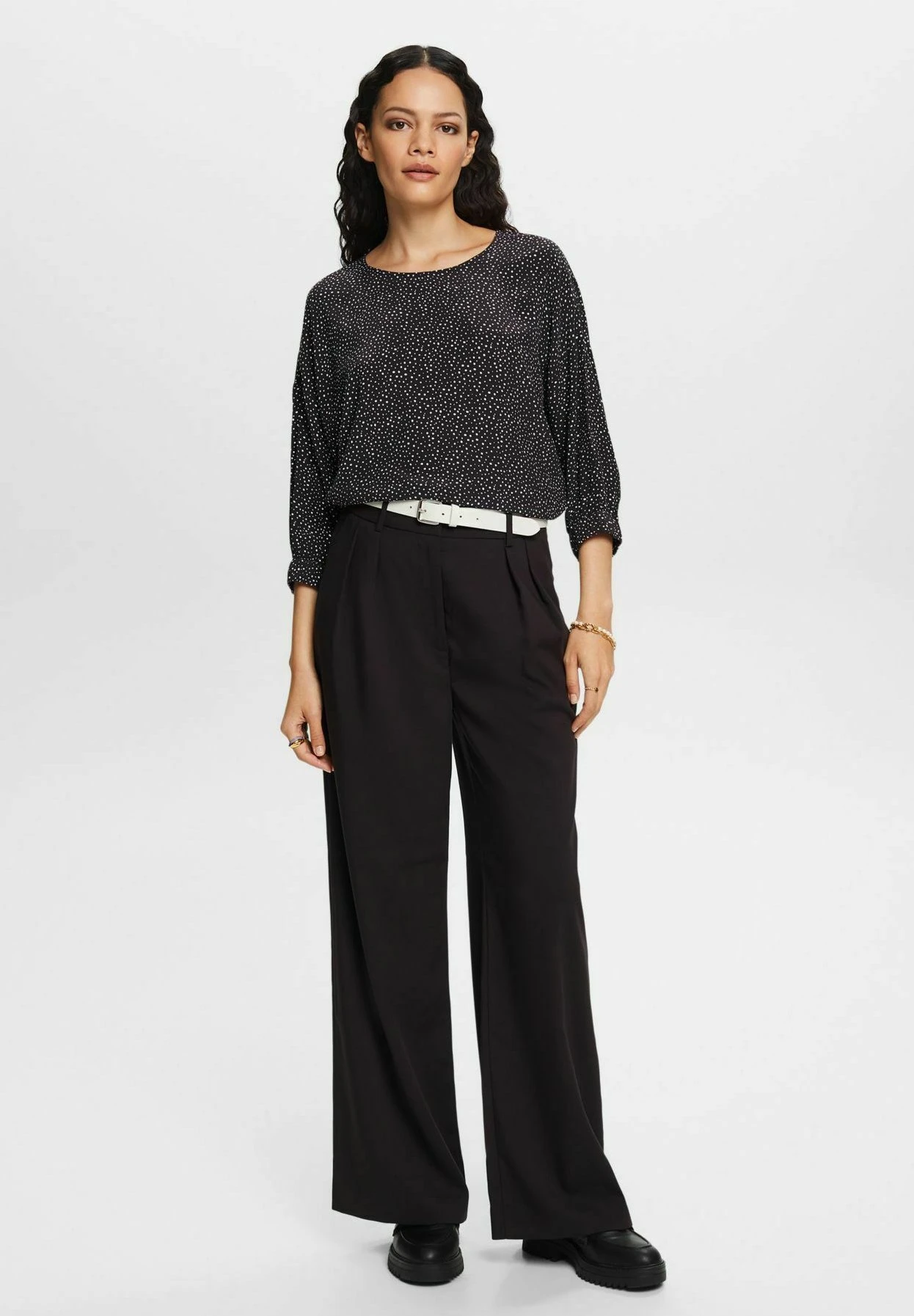 ESPRIT Crepe With Print - Blouse - Black 7 ESPRIT Crepe With Print - Blouse - Black - Afbeelding 5