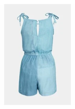 ESPRIT Mit Allover Denim-Print - Jumpsuit - Blue Medium Washed New -Esprit bd02042b26564cc590ad195fc1755976