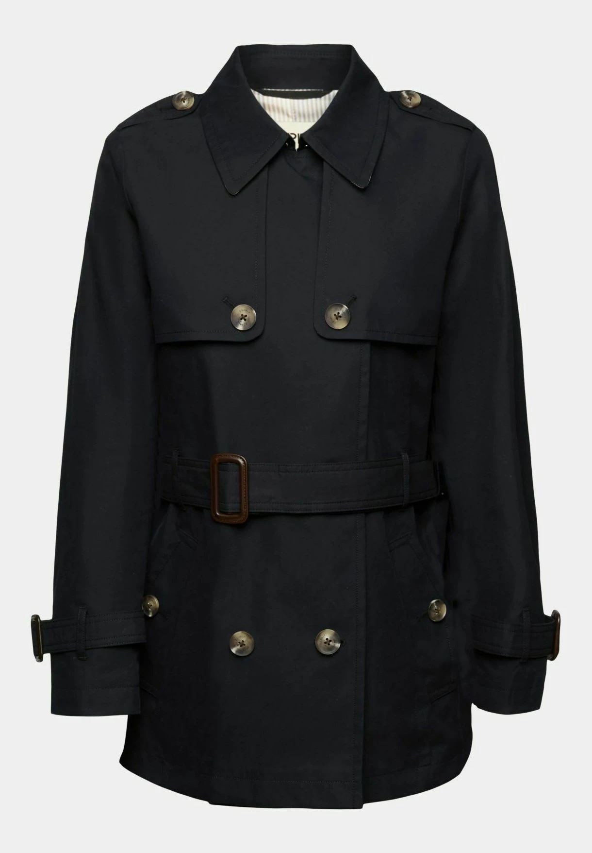 ESPRIT Kurzer Mit Gürtel - Trenchcoat - Black 11 ESPRIT Kurzer Mit Gürtel - Trenchcoat - Black - Afbeelding 9