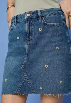 Edc By Esprit A-Lijn Rok - Blue Dark Washed -Esprit c38b974211d345ceb8a14e2f2a59808b