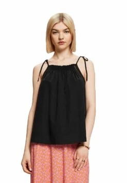 ESPRIT Gesmoktes Camisole - Top - Black