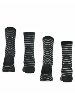 ESPRIT Fine Stripe 2-Pack - Sokken - Black -Esprit c64aa4d8c9284ba88134995eaebe75f2