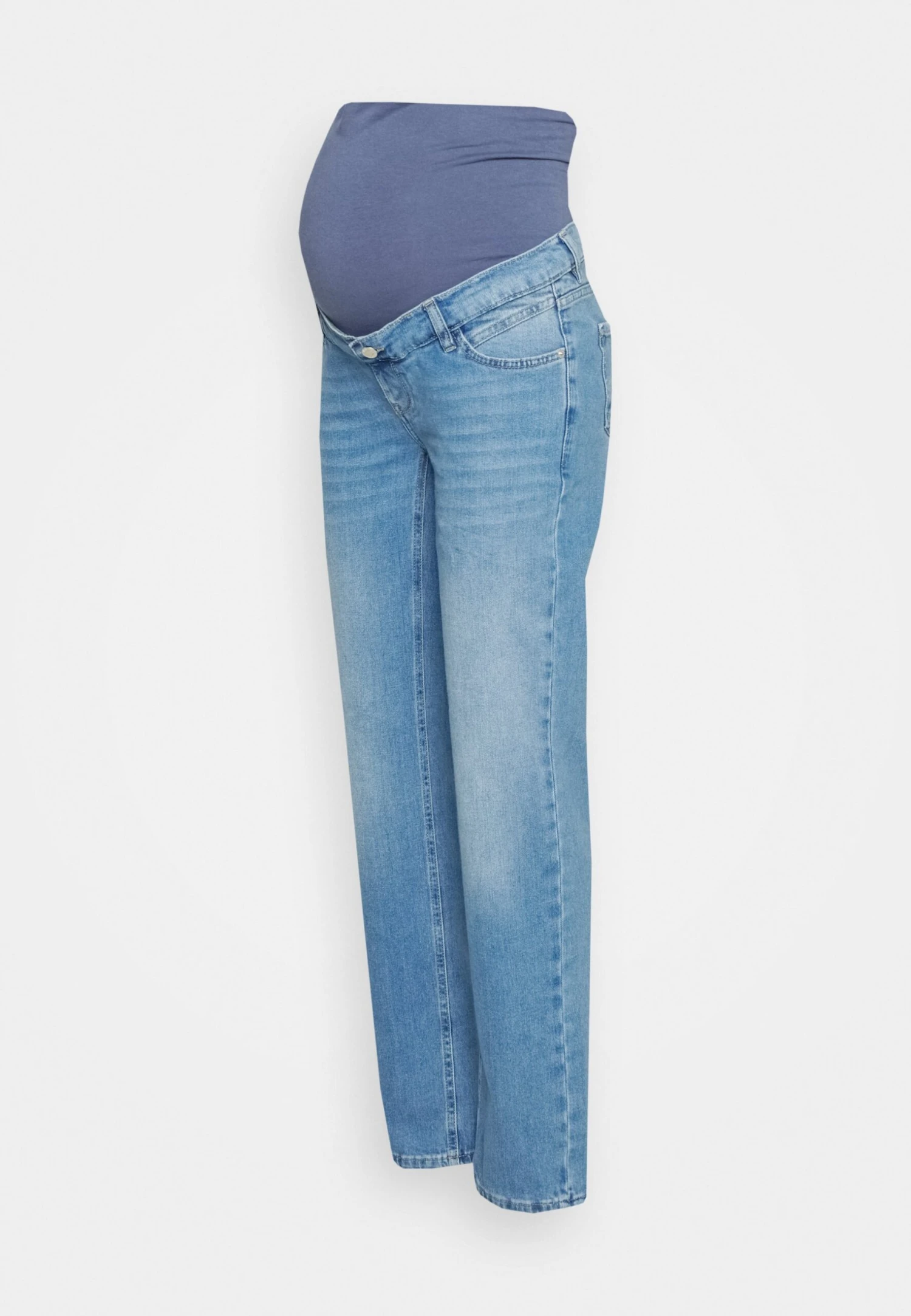Pants Over The Belly - Straight Leg Jeans - Light Blue Denim 3 Pants Over The Belly - Straight Leg Jeans - Light Blue Denim