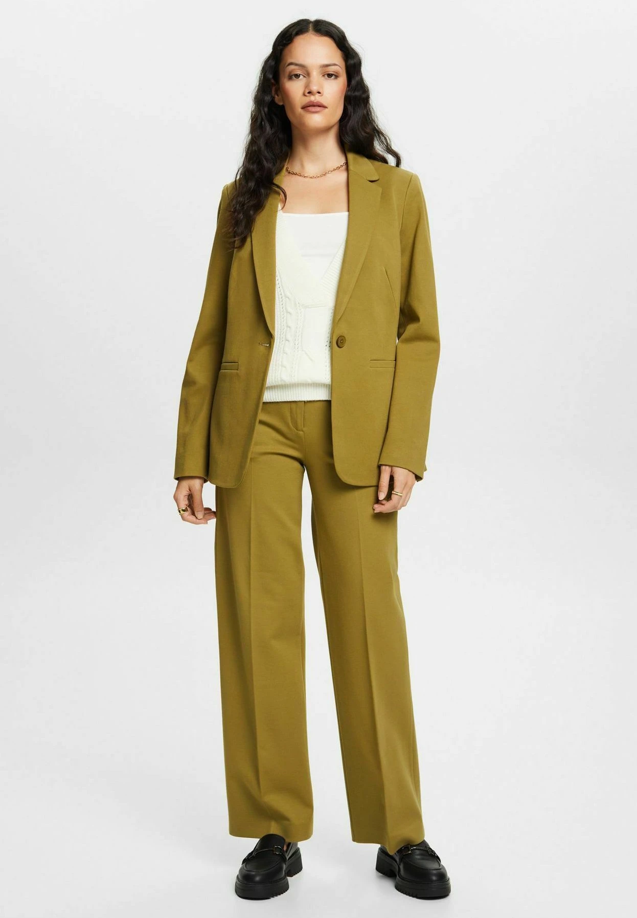 ESPRIT Halflange Jas - Olive 7 ESPRIT Halflange Jas - Olive - Afbeelding 5