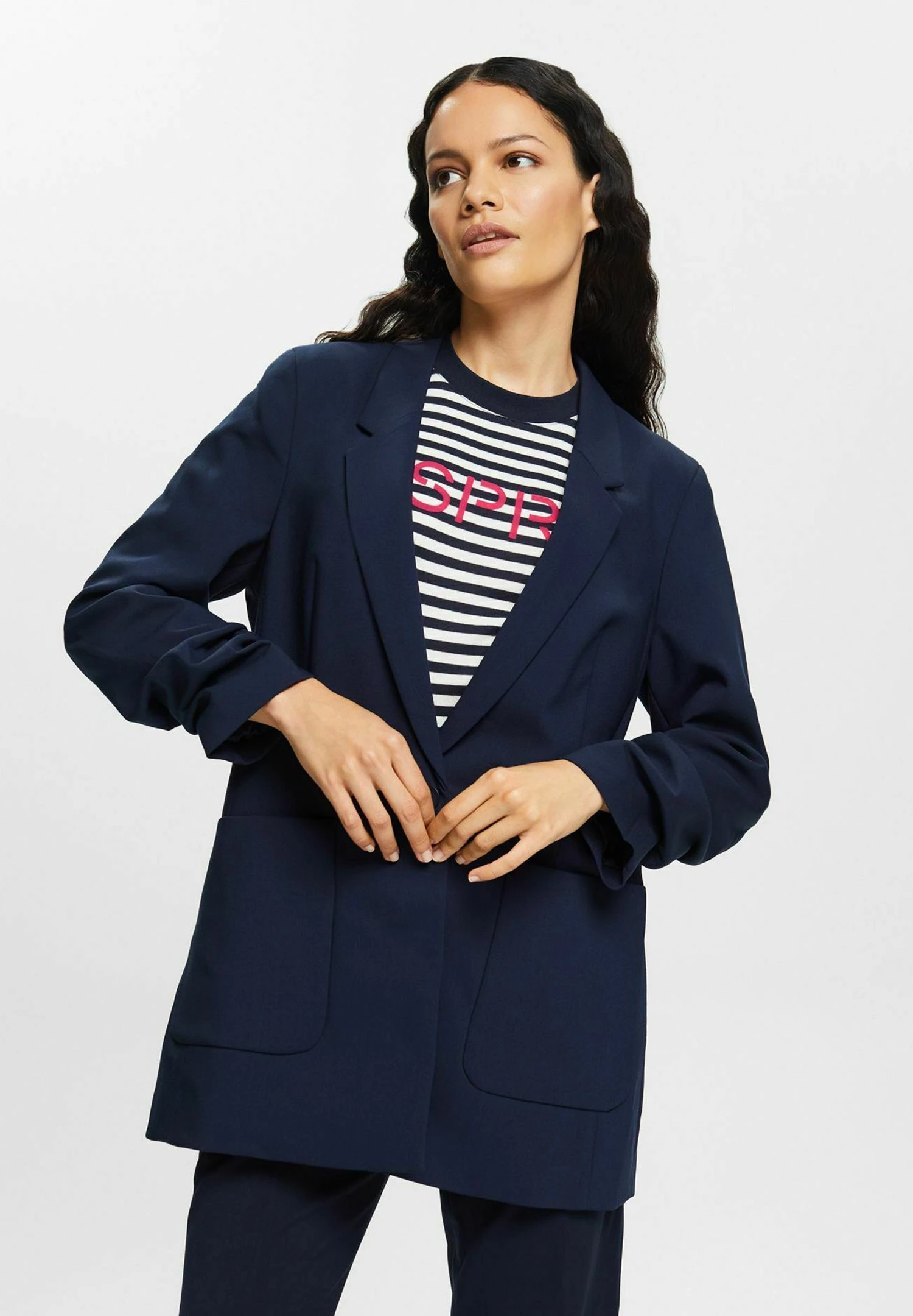 ESPRIT Halflange Jas - Navy 3 ESPRIT Halflange Jas - Navy