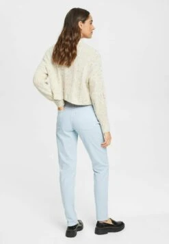 ESPRIT Im Mom Fit - Straight Leg Jeans - Pastel Blue -Esprit d8a1afd884e243edb95cd9aeaea596ca