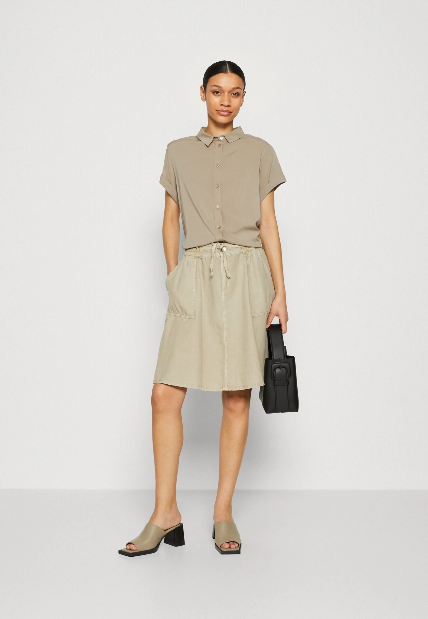 ESPRIT Skirt - A-Lijn Rok - Dusty Green 4 ESPRIT Skirt - A-Lijn Rok - Dusty Green - Afbeelding 2