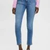 ESPRIT High-Rise - Slim Fit Jeans - Blue Light Washed -Esprit dc6b96ce6f1648dfafbf76795660afae