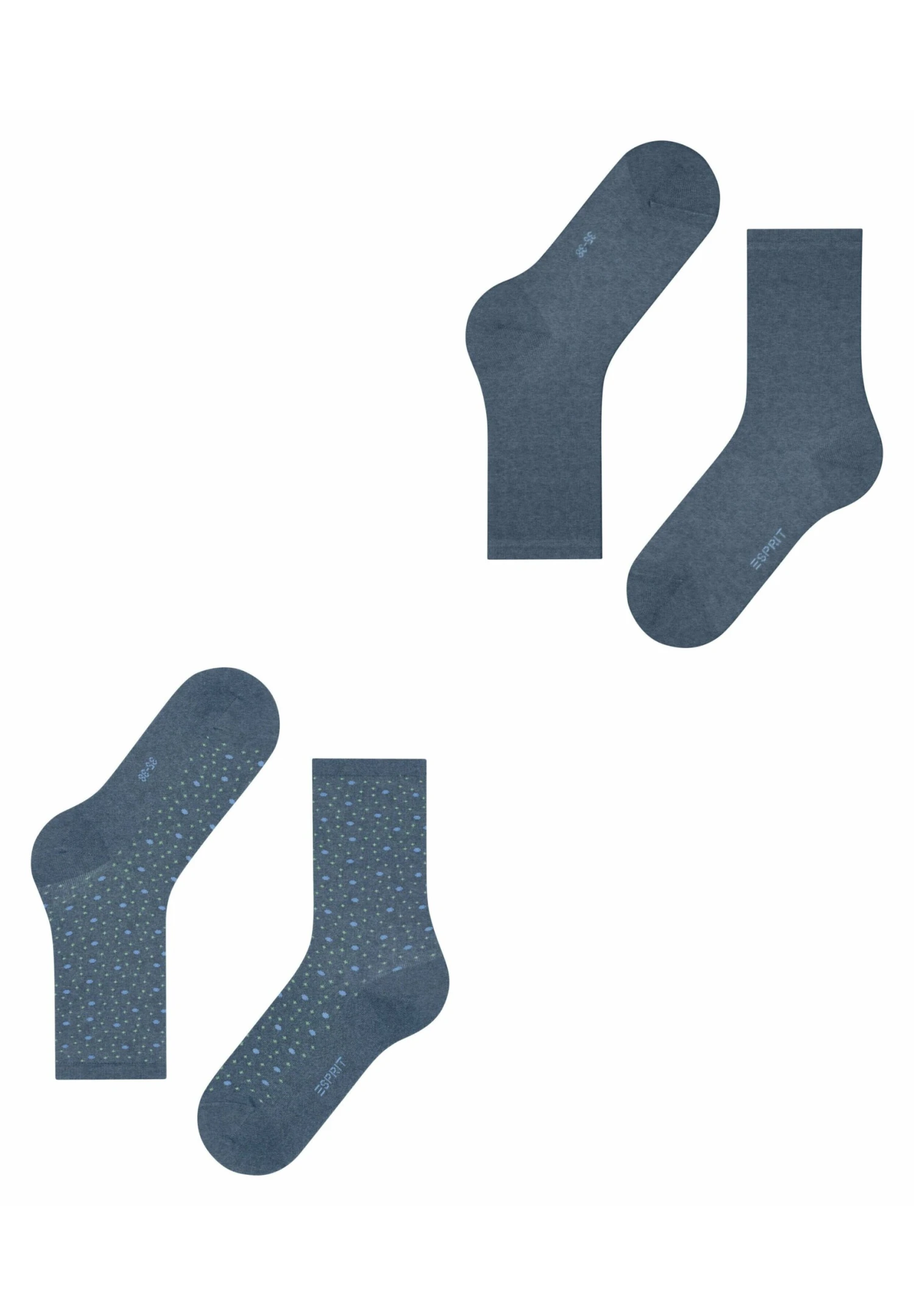 ESPRIT Playful Dot 2Er-Pack - Sokken - Light Denim 3 ESPRIT Playful Dot 2Er-Pack - Sokken - Light Denim