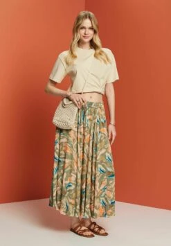 ESPRIT Light - Plooirok - Light Khaki 15 ESPRIT Light - Plooirok - Light Khaki -Esprit e7562153e0b74ba586c3260c9bcdac82