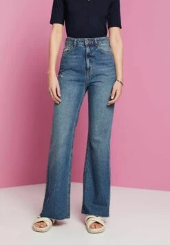 Edc By Esprit Flared Jeans - Blue Dark Washed -Esprit f3a9be4956ab416e9e7e67b25f1dc925