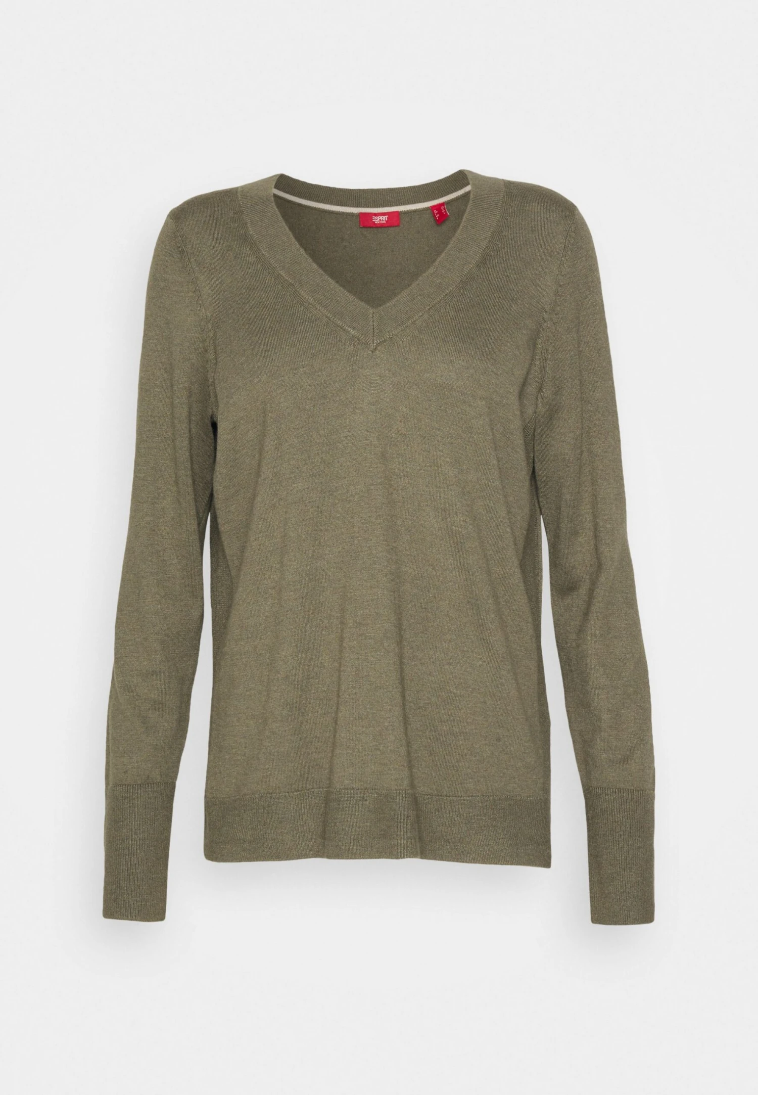 ESPRIT V Neck - Trui - Khaki Green 9 ESPRIT V Neck - Trui - Khaki Green - Afbeelding 7