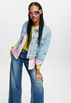 ESPRIT Mit Fransigem Besatz - Spijkerjas - Blue Light Washed -Esprit fb0d95428f8743198684fa939fc4ab56