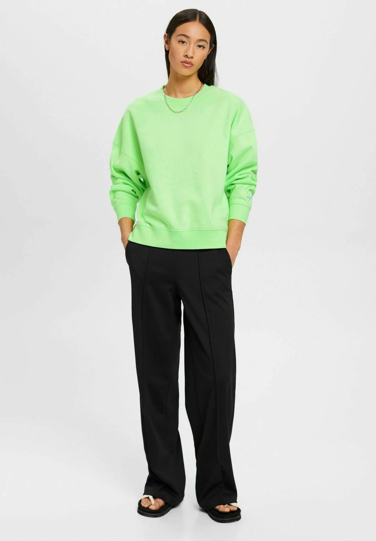 ESPRIT Sweater - Citrus Green 4 ESPRIT Sweater - Citrus Green - Afbeelding 2